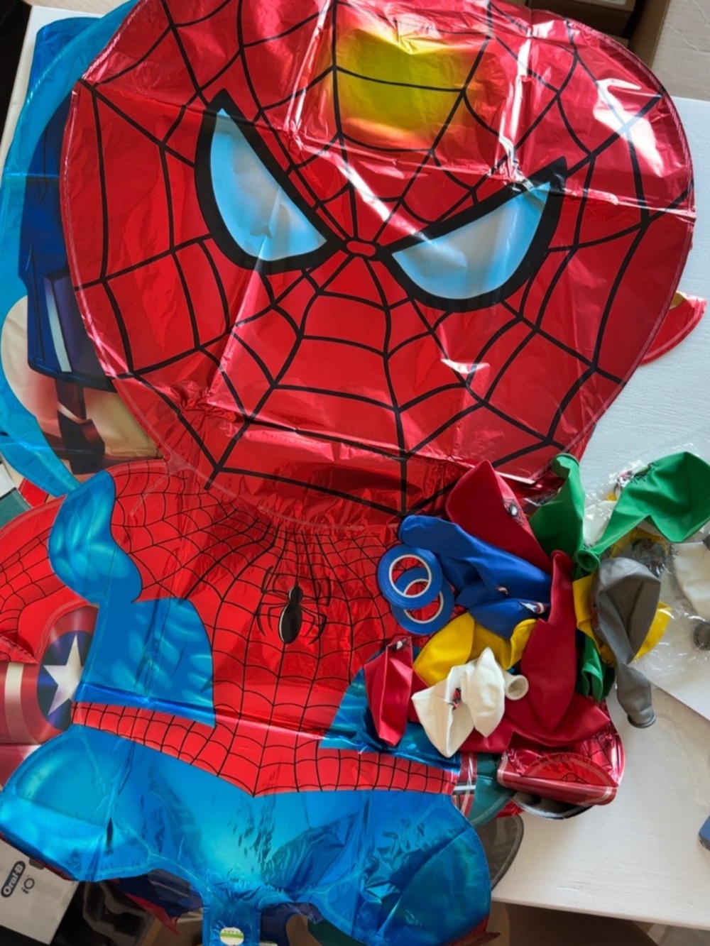 NEW in package Superhero party decorations!